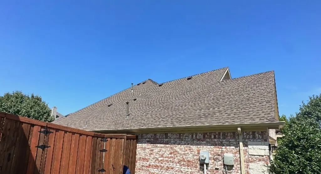 Completed roof replacement project in Wright